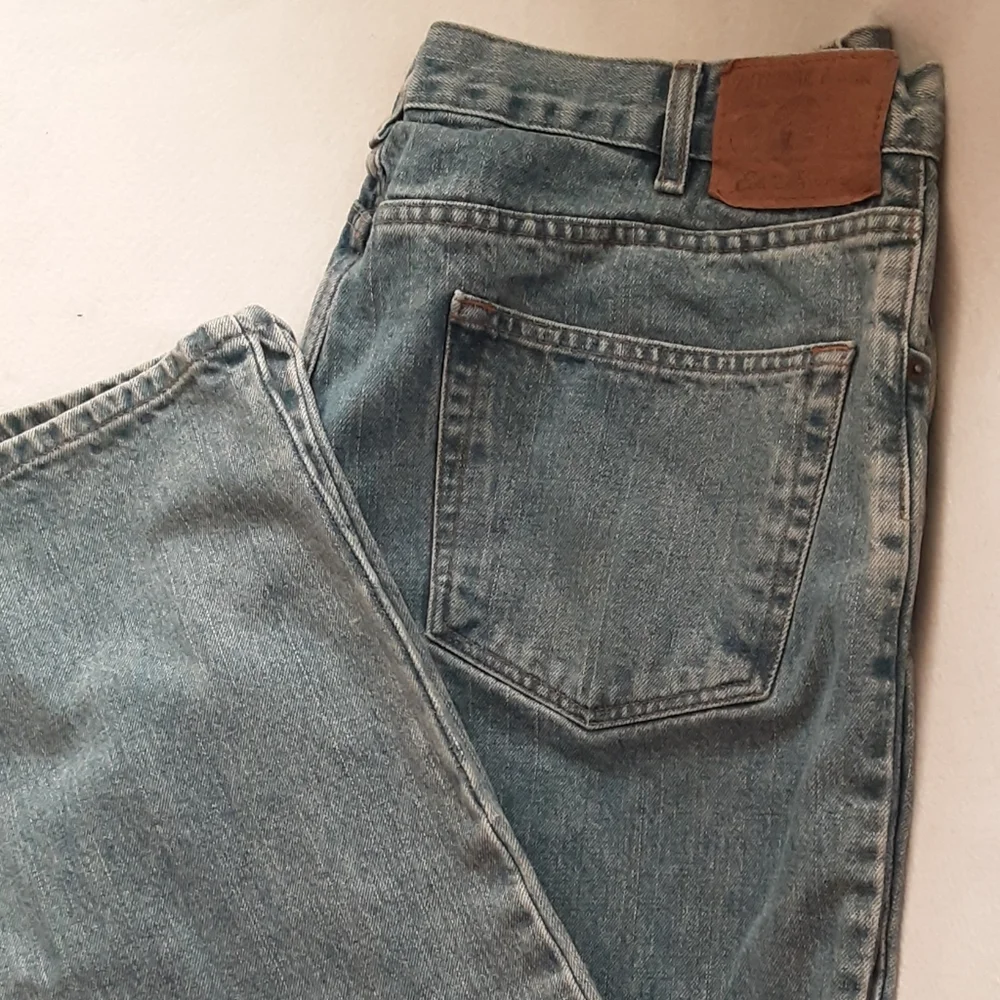 TWO Pair Of Eddie Bauer Classic Blue Denim Jeans - Picture 10 of 15